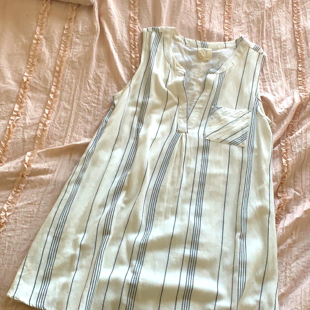 White mini casual dress